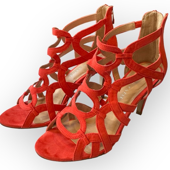 Kelly & Katie Orange TALINIA Heels 8M - Picture 2 of 7